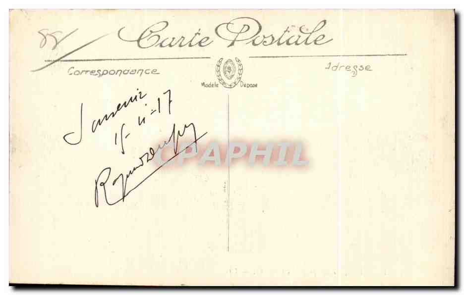 CPA Epinal Vue generale prise du Chateau — Rückseite