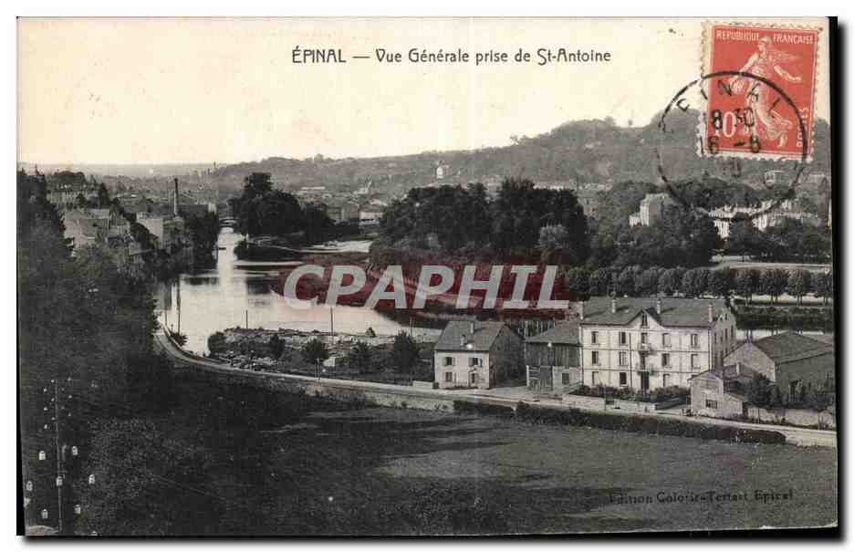 CPA Epinal Vue Generale prise de St Antoine