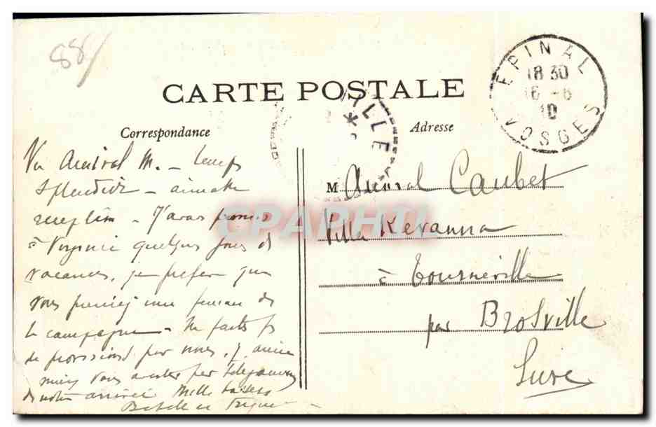 CPA Epinal Vue Generale prise de St Antoine — Back