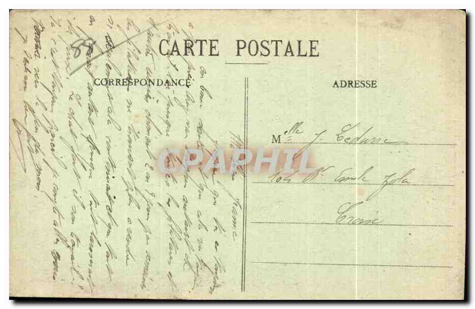 CPA Epinal Vue sur la Rue Saint Michel — Rückseite