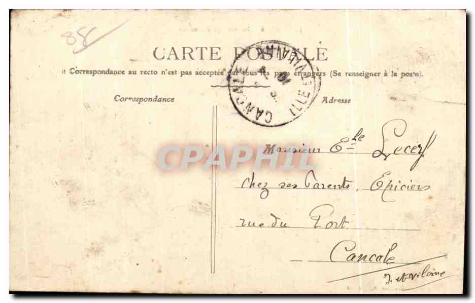 CPA Epinal a heures du matin Lavandieres — Rückseite