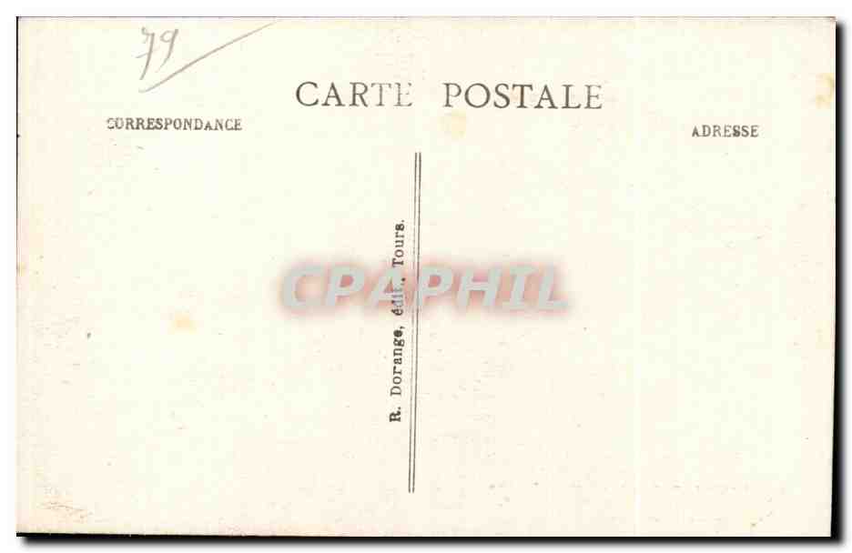 CPA Airvault Interieur Tombeau de Pierre de Saine Fontaine Premler Abbe decede en — Rückseite
