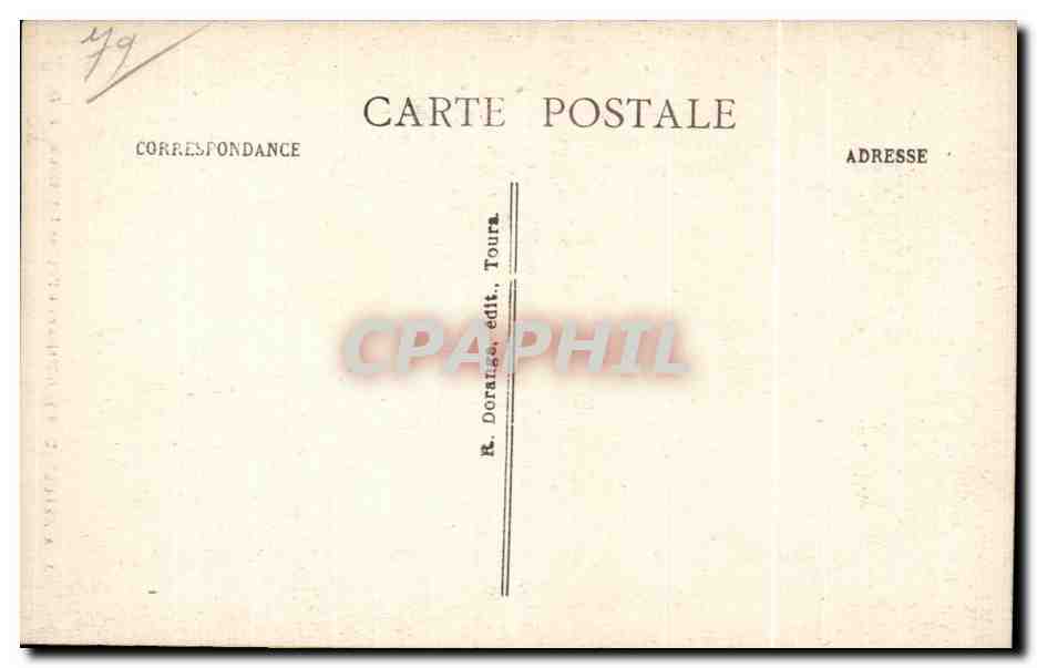 CPA Airvault Interieur de I Eglise XII siecle — Rückseite