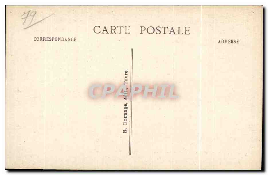 CPA Airvault Interieur de I Eglise Tombeau de Pierre de Saine Fontaine Premler Abbe decede en — Rückseite