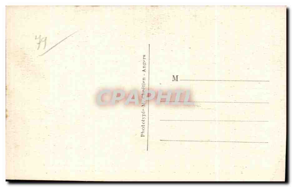 CPA Airvault Le Porche interieur de I Eglise XII siecle qui est une ees rares a etre batie — Rückseite