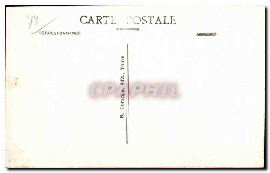 CPA Airvault Le Porche de I Eglise XII — Rückseite