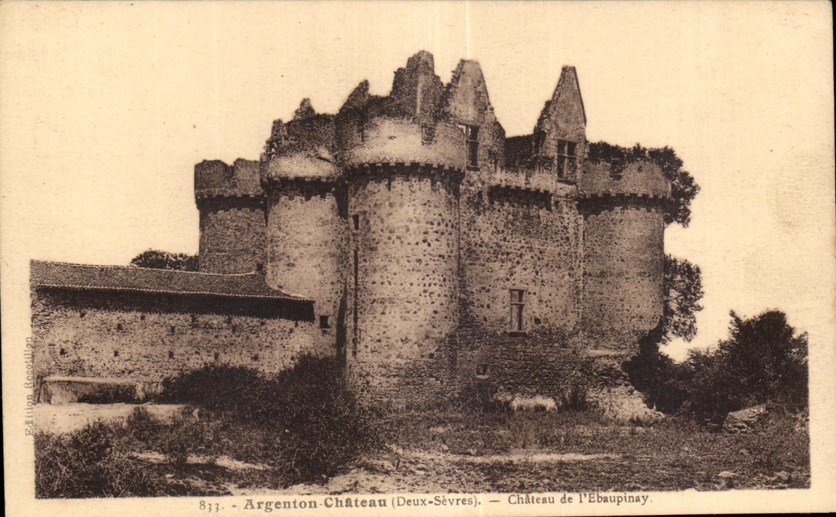 CPA Argenton Chateau (Deux Sevres) Chateau de I Ebaupinay