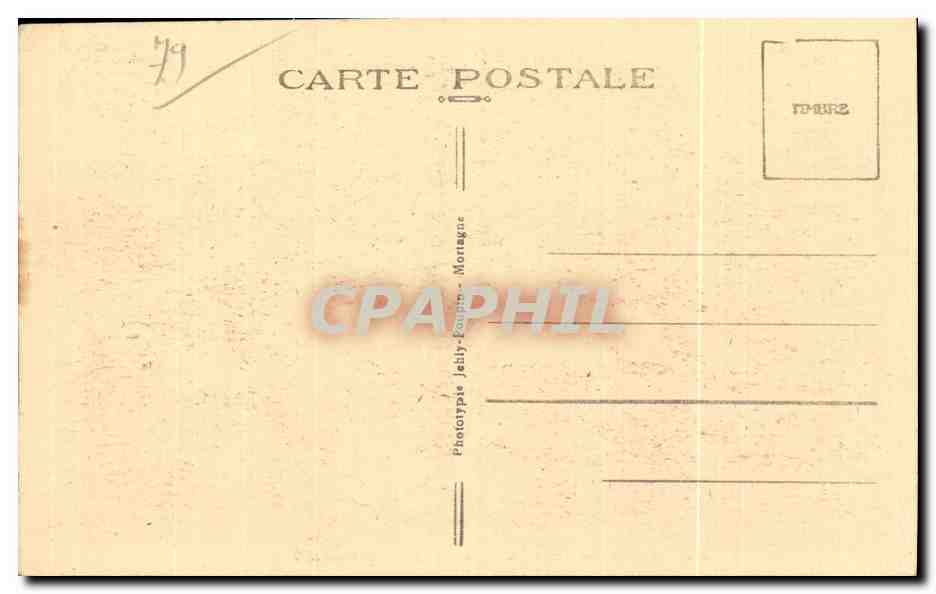 CPA Argenton Chateau (Deux Sevres) Chateau de I Ebaupinay — Rückseite
