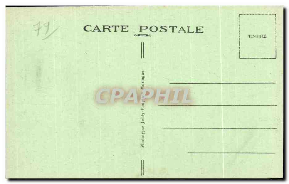 CPA Bressuire (Deux Sevres) L Allee du Chateau — Rückseite