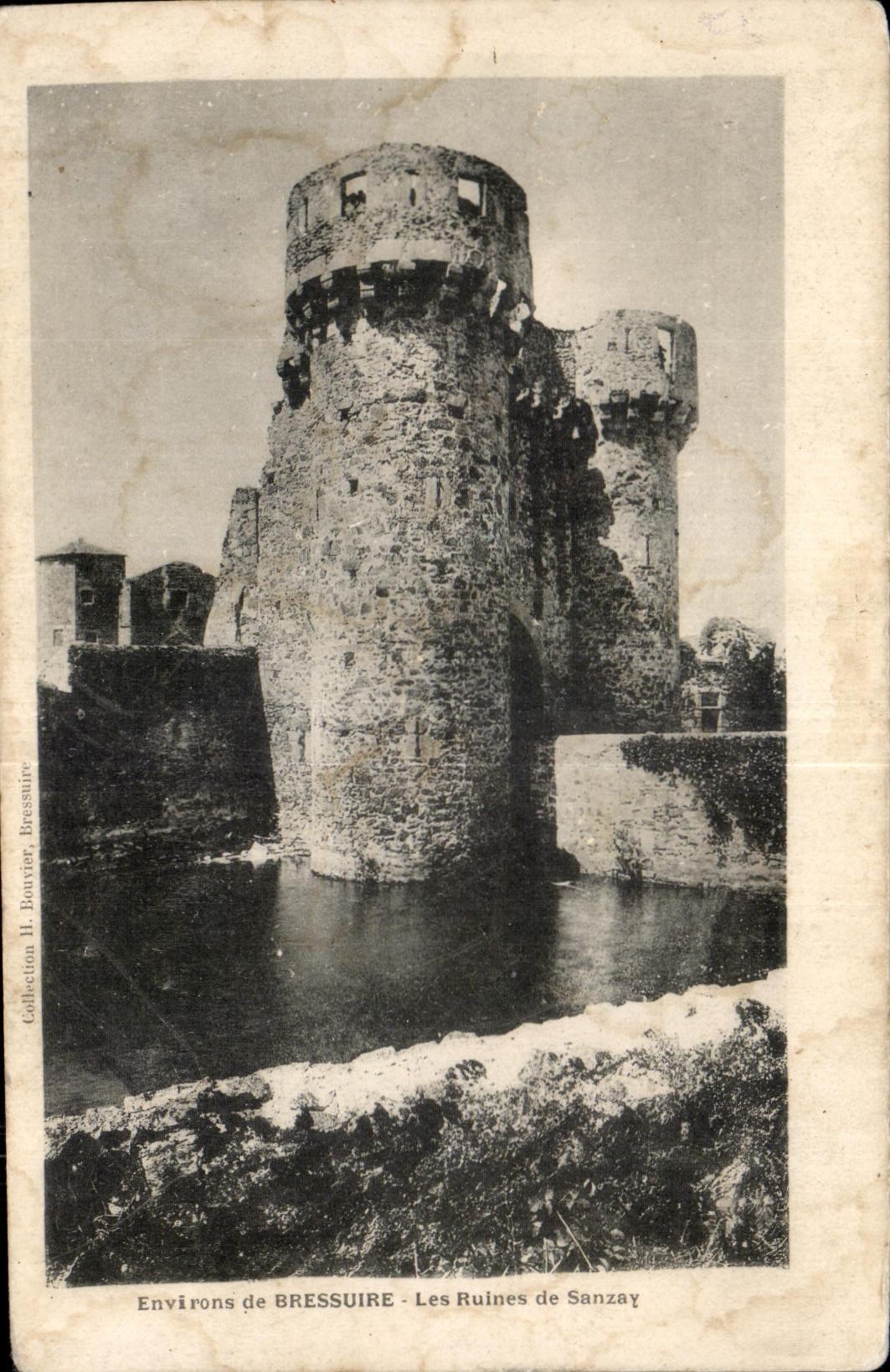 CPA Environs de Bressuire Les Ruines de Sanzay