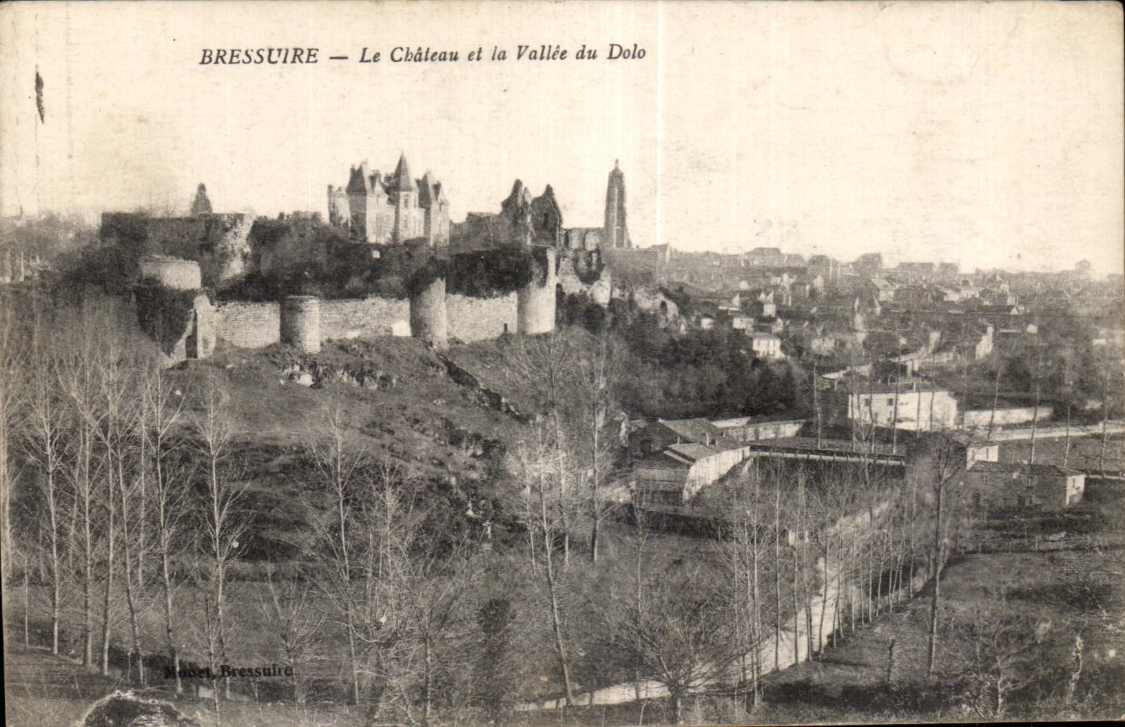 CPA Bressuire Le Chateau et la Vallee du Dolo