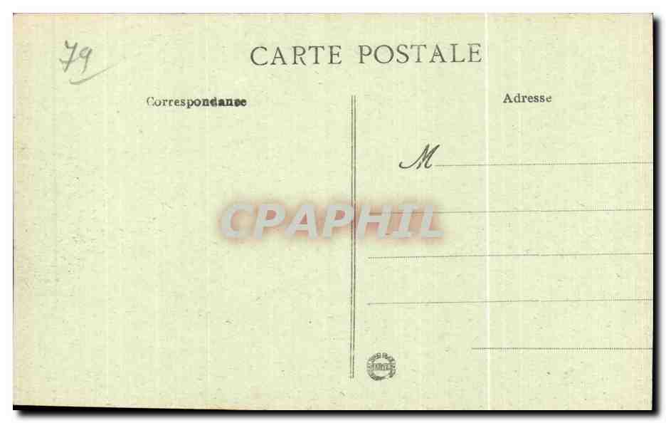 Oiron (D.-S.) — Vue générale du Château et de l'Église (XVIe Siècle) — Dunan-Berry — Reverso