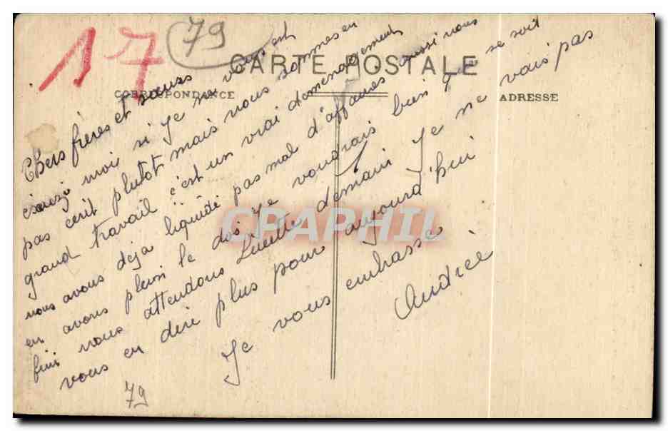 Oiron (D.-S.) — Un coin du Château et des Douvres (XVIe siècle, Mon. hist.) — D.B. - 8 — Verso