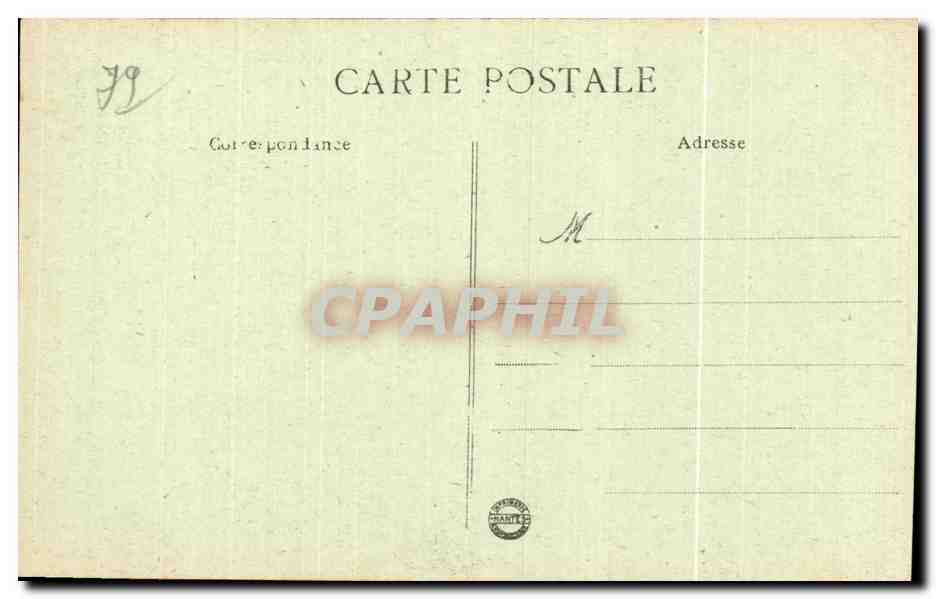 CPA Oiron L Eglise Entree seigneuriale dans la Cour du Chateau — Rückseite