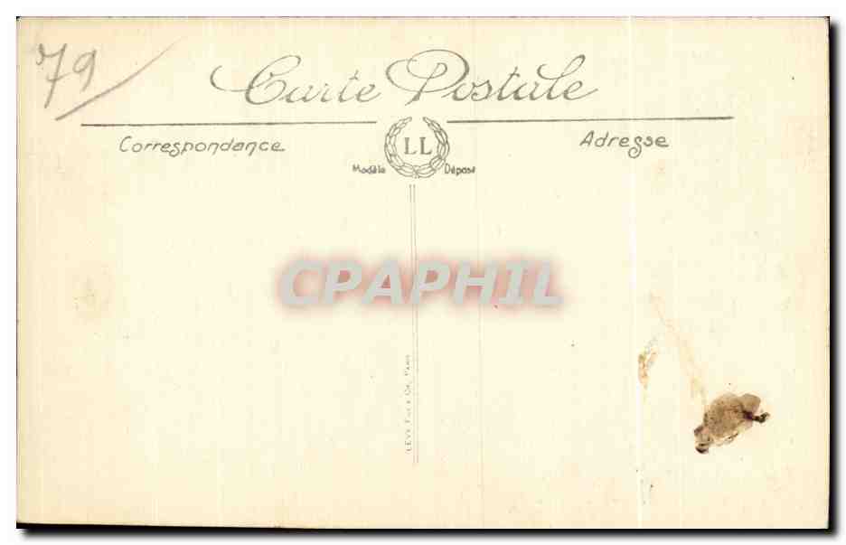 CPA Niort Panerama Pres du Donjon — Rückseite