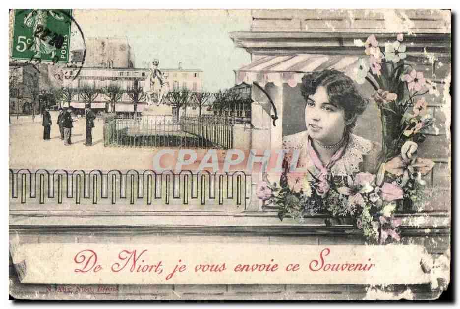 CPA De Niort Fantaisie Femme