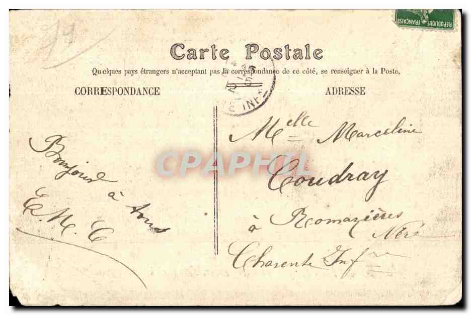 CPA De Niort Fantaisie Femme — Rückseite