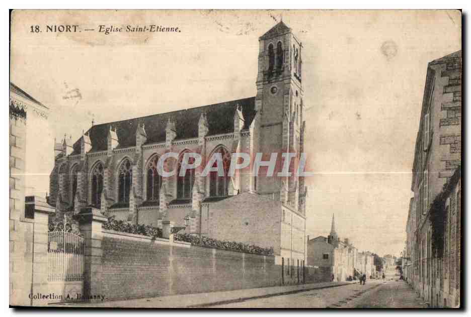 CPA Niort Eglise Saint Etienne