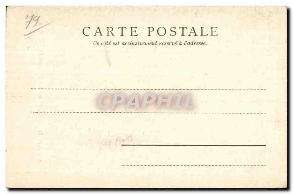CPA Niort La Maison de Candie qu est nee Madame de Maintenon — Rückseite