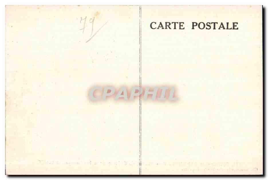 CPA Environs de Parthenay Ruines Du Chateau De La Meilleraye — Rückseite