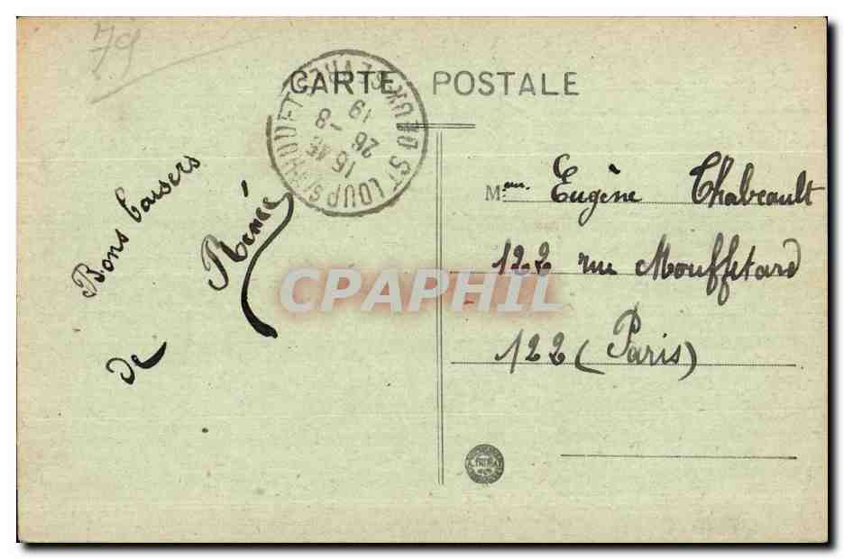 St-Loup-sur-Thouet — Donjon du Château — Éditeur inconnu, n° 113 — Reverso