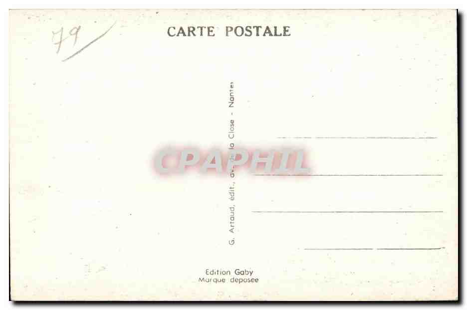 Parthenay — Vue générale — G. Artaud, édit., Nantes — Back
