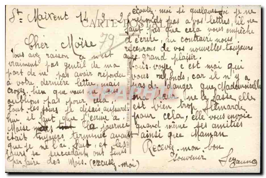CPA Saint Maixent Pont Du Chemin de fer — Reverso