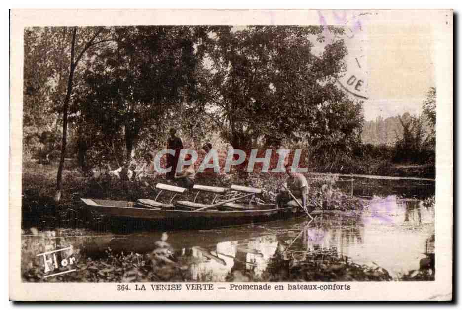 La Venise Verte — Promenade en bateaux-conforts — Éd. Artistiques Marcel Carrière, Nort