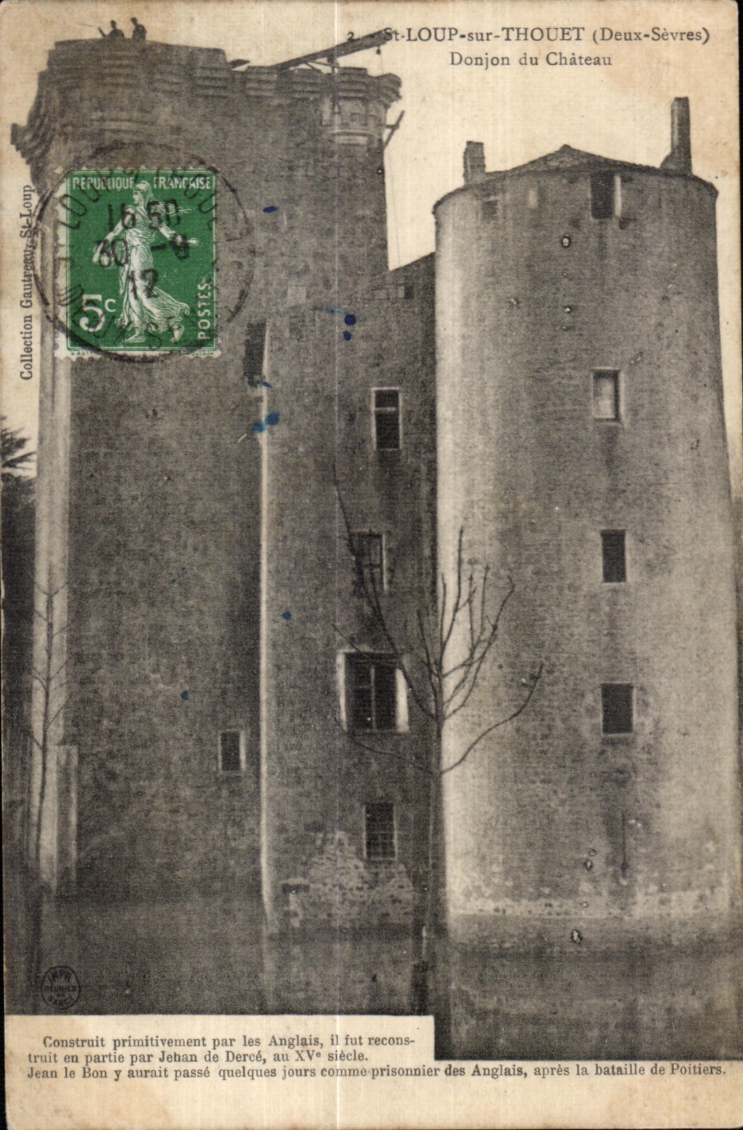 Saint Loup Thouet - Donjon du Chateau - CPA 