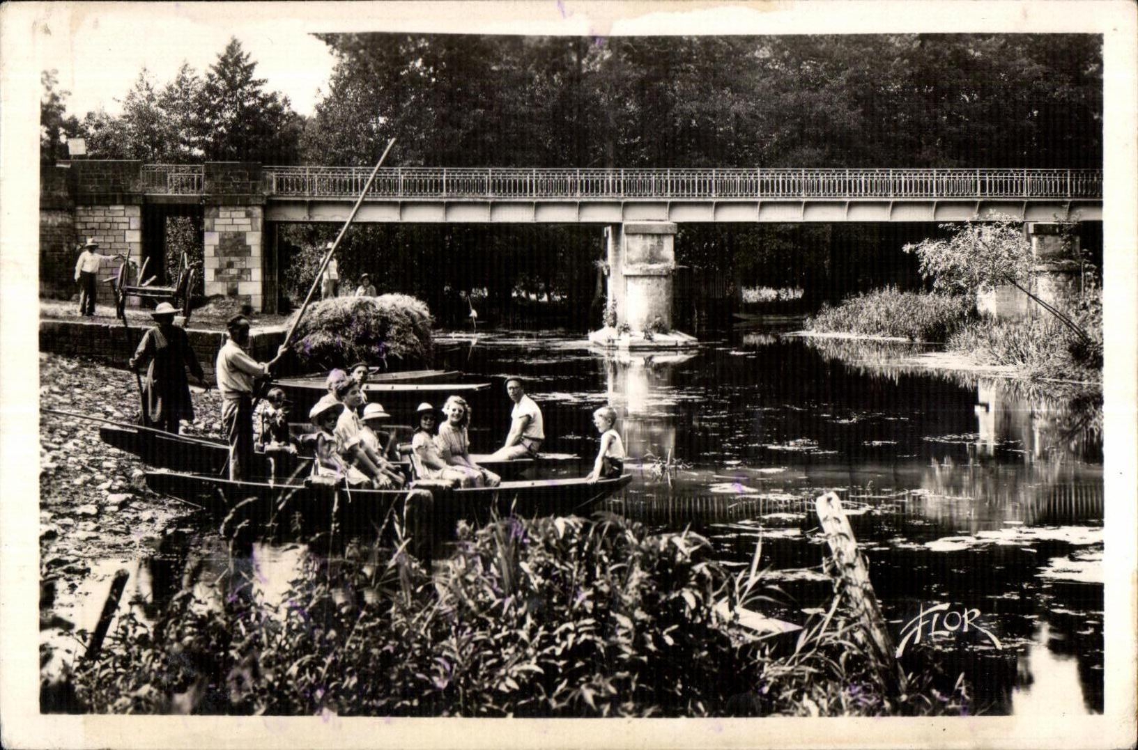 La Venise Verte — Départ de promenade en bateau à la Garette — Édition artistique FLOR