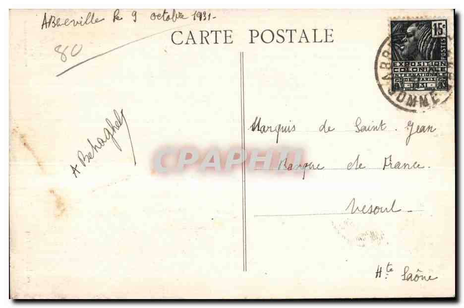 Abbeville — L'Église Collégiale de St-Vulfran — coll. M. Lefrécq — Reverso