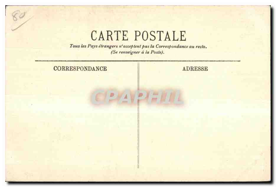 Abbeville - La Statue de l Amiral Courbet - CPA  — Rückseite