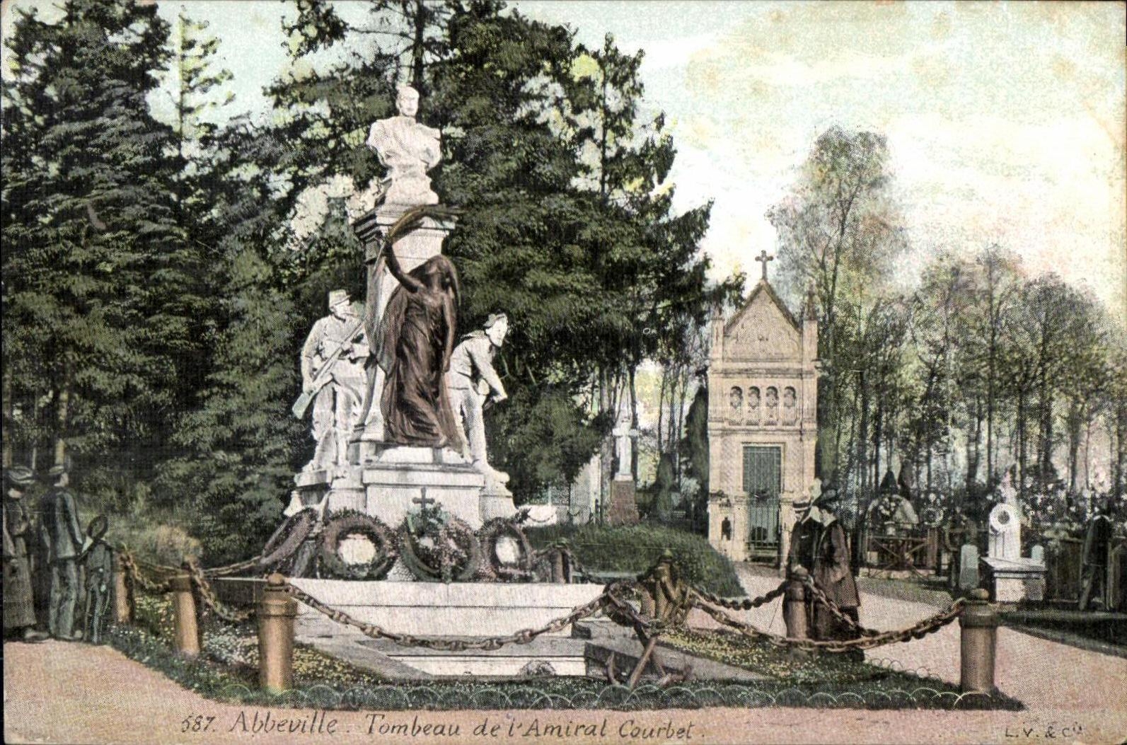 Abbeville - Tombeau de l Amiral Courbet - CPA 