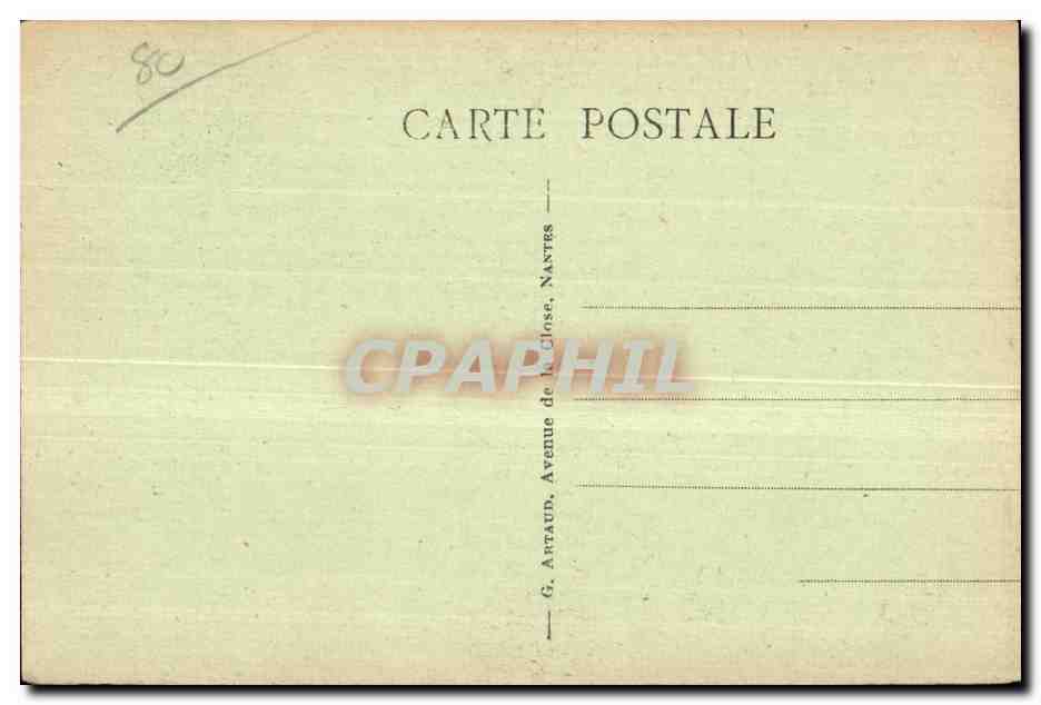 Abbeville - Bords du Canal - CPA  — Rückseite