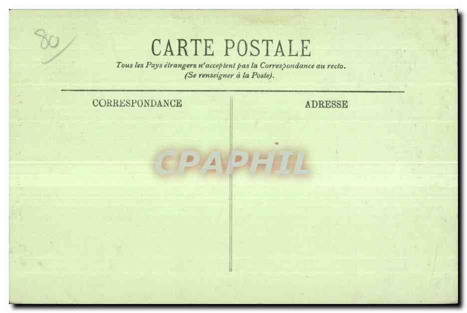 Abbeville - Statue de l Amiral Courbet - CPA  — Back