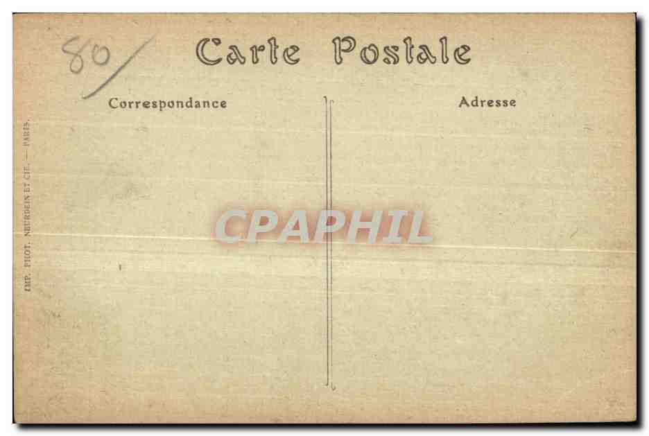 Abbeville - Evangeliaire de Charlemagne - Manuscrit du VIII siecle - CPA  — Rückseite