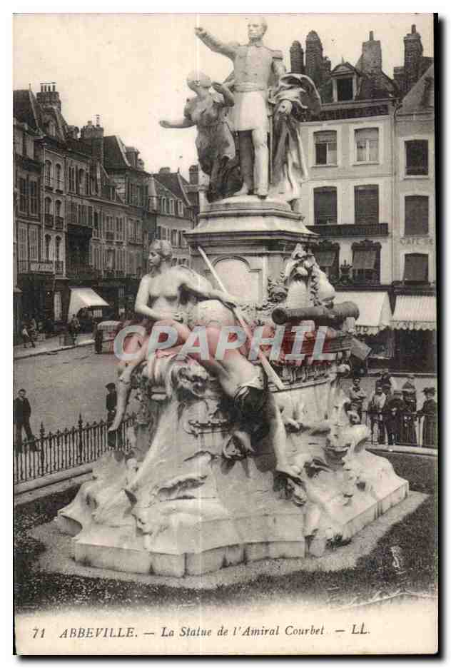 Abbeville — La Statue de l'Amiral Courbet — LL. n° 71