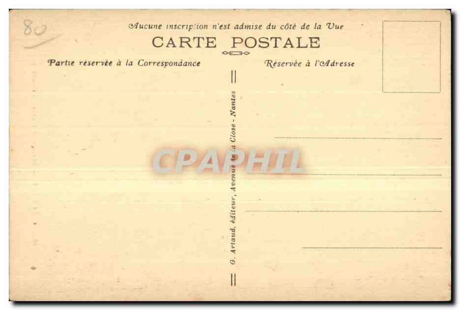 Abbeville - Statue de l Amiral Courbet - CPA — Rückseite