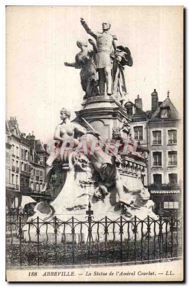 Abbeville - Monument de l Amiral Courbet - CPA