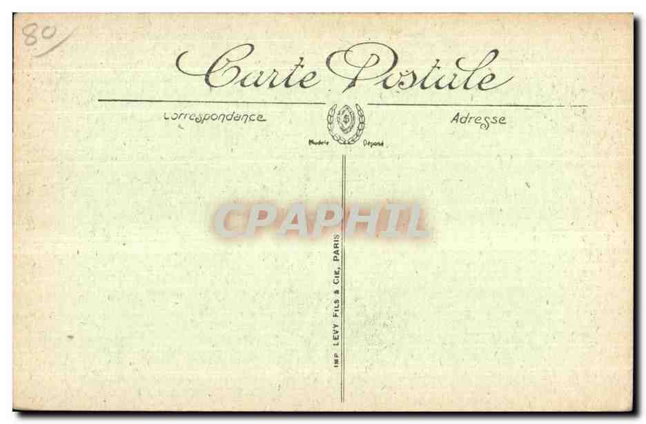 Abbeville - Monument de l Amiral Courbet - CPA — Rückseite
