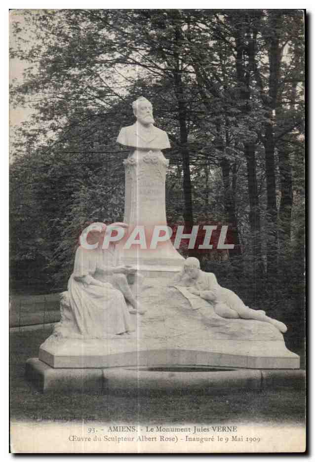 Amiens - Monument Jules Verne - CPA