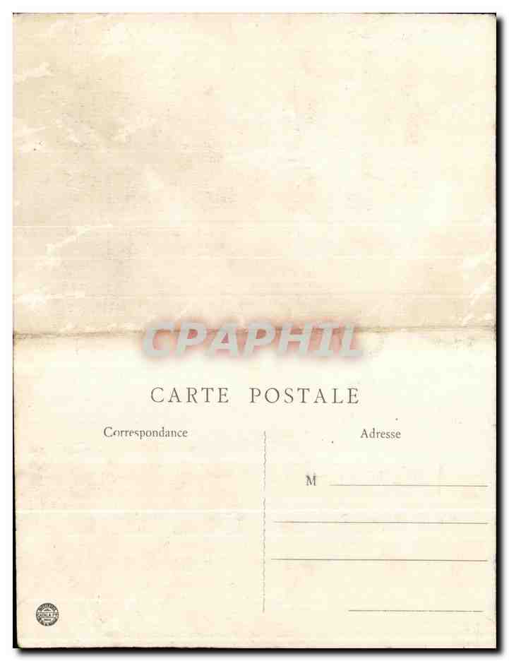Albert (Somme) — View of the Basilica and the Virgin from the Top of the Clock Tower — G. Lalong, Paris — Back