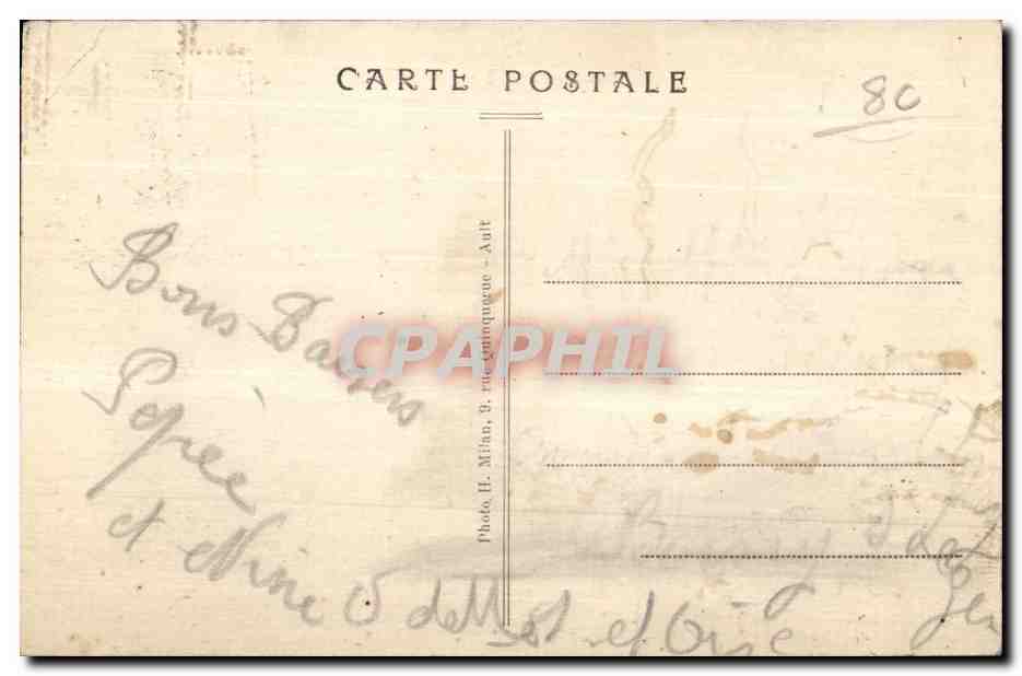 CPA Ault Somme La Plage a maree basse et le Casino — Back