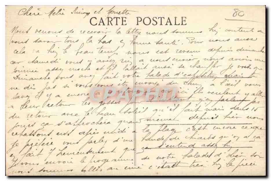 CPA Ault Vue generale prise en mer — Rückseite