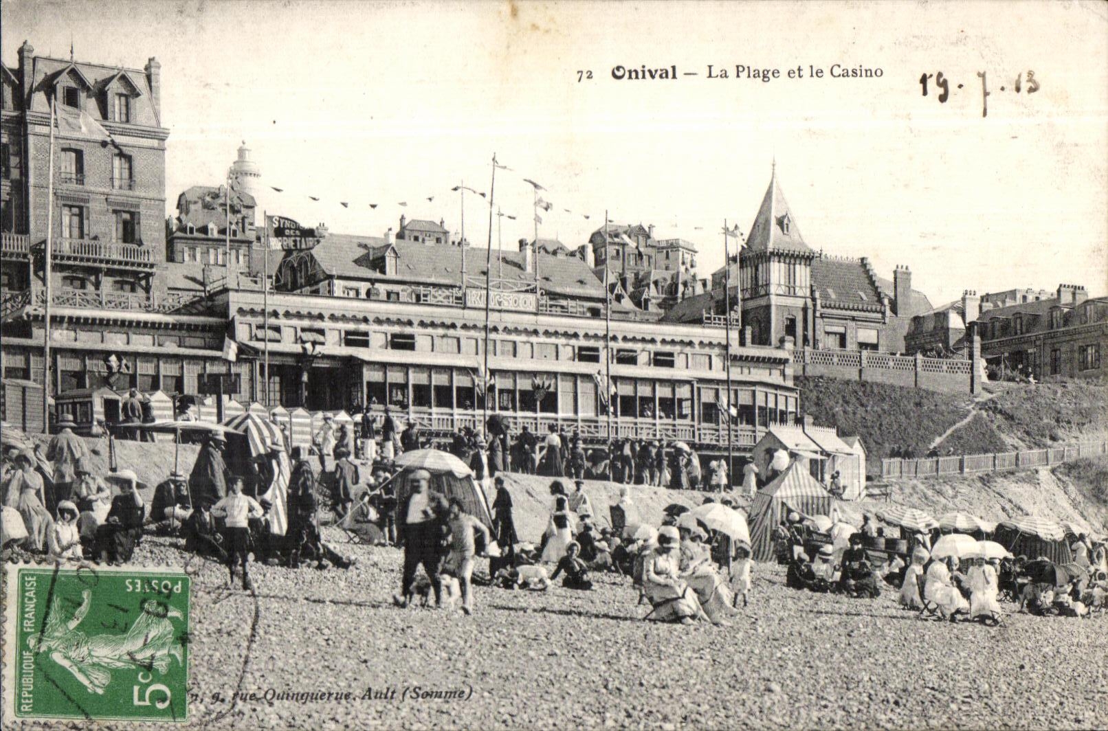 CPA Onival La Plage et Ie Casino