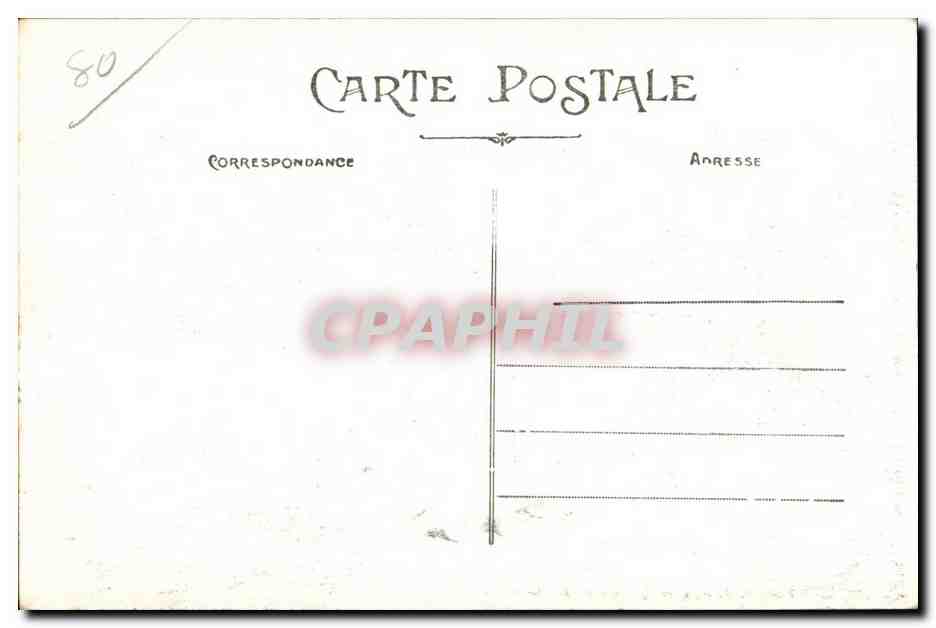 CPA Ault (Somme) L Esplanade de la Plage vers Treport — Back