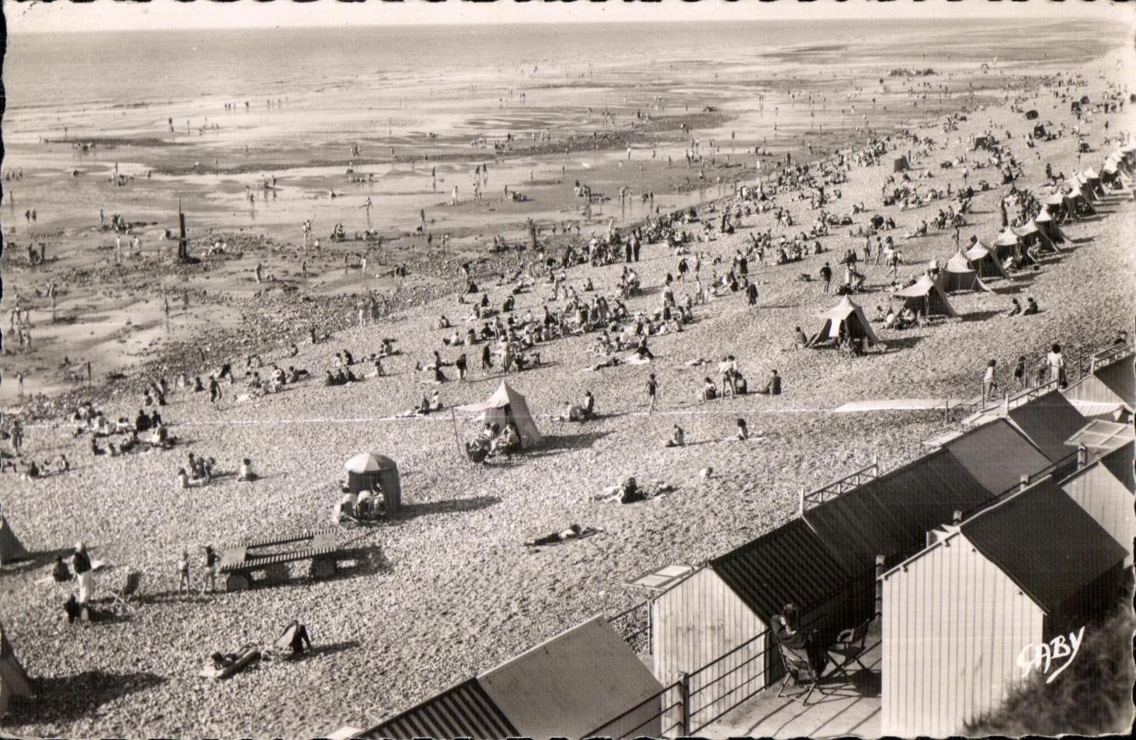 CPA Ault Onival (Somme) La Plage a maree basse