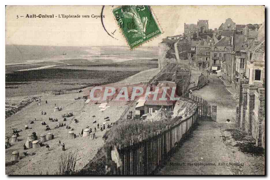CPA Ault Onival L Esplanade vers Cayeux