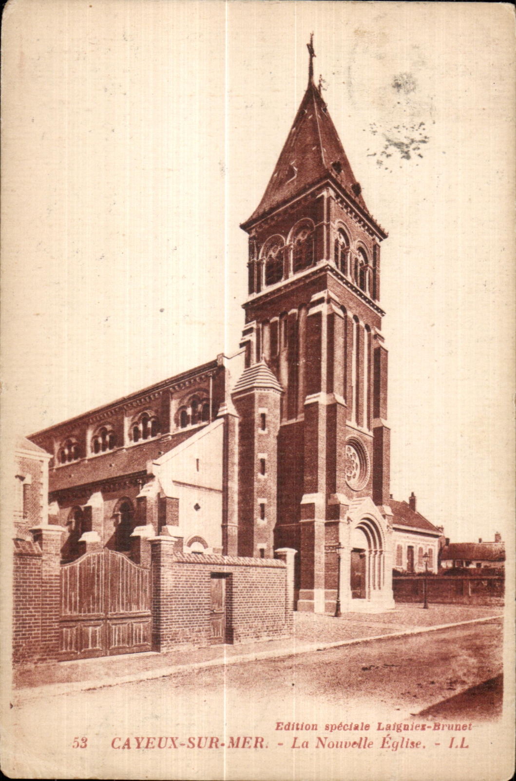 CPA Cayeux Sur Mer La Nouvelle Eglise