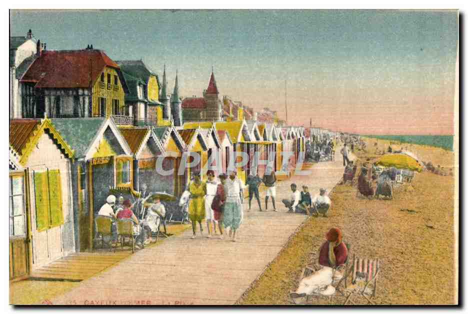 Cayeux-sur-Mer — Vue de la promenade et des cabines de plage — Édition des Arts Photographiques, n° 80